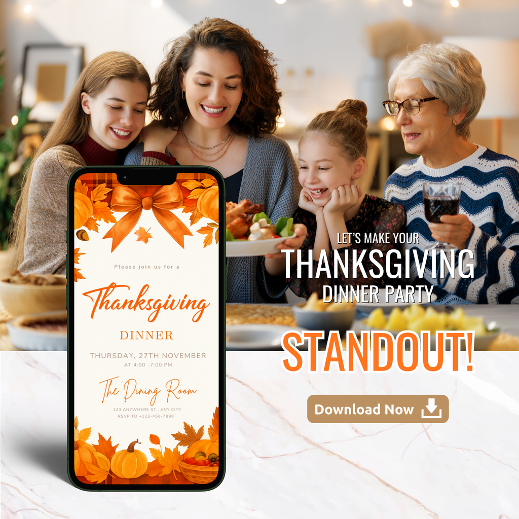 Thanksgiving Dinner Invitation Template