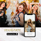 Class of 2026 Graduation Dinner Invitation Template - Earthyprints