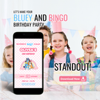 Bluey Birthday Invitation Template