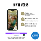 Country style rehearsal dinner rustic wedding invitation template