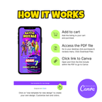Fort Game Birthday Invitation Template