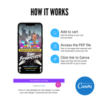 Digital 2026 Bad Bunny Super Bowl party invitation in bold urban style for game day celebrations