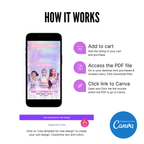 KPOP Demon Hunters Birthday Invitation Template