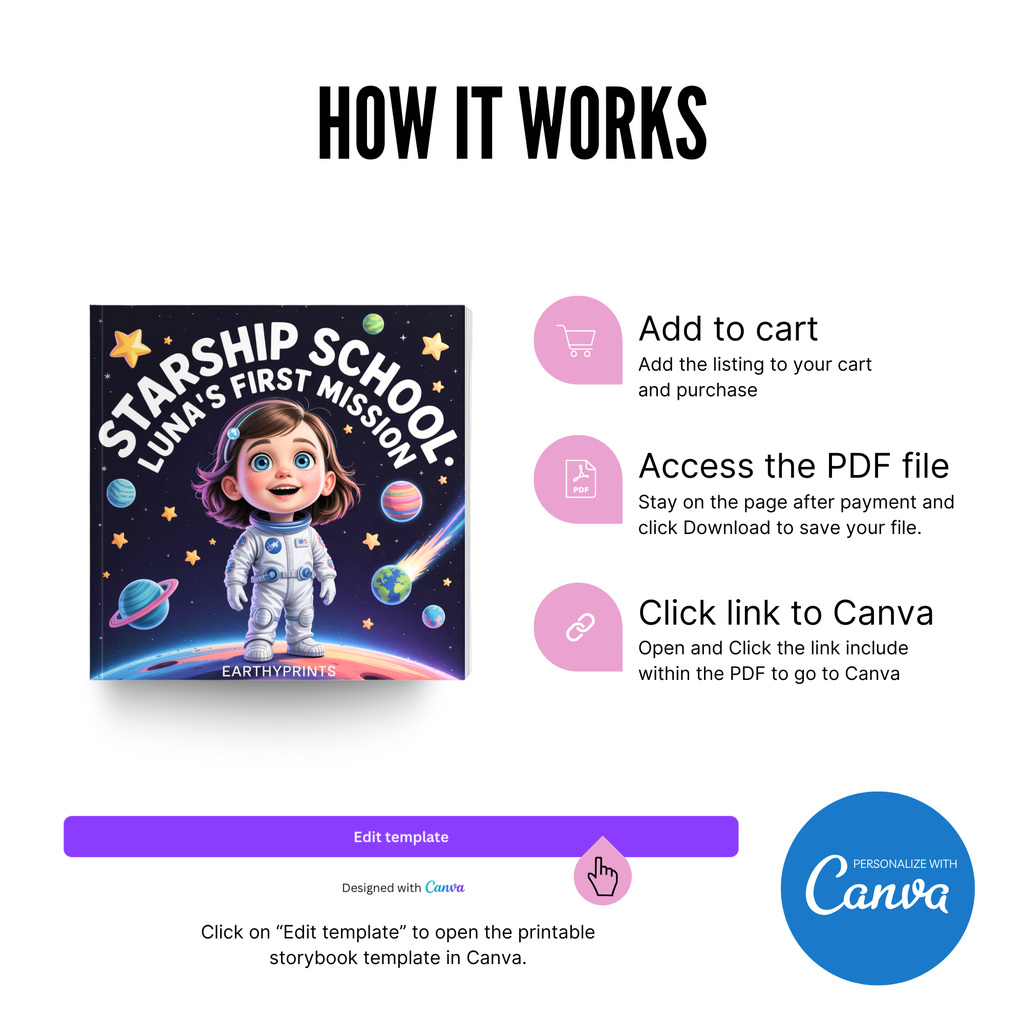 Starship School Luna's First Mission Storybook for Kids