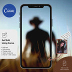 Digital Cowboy First Rodeo Invitation Template