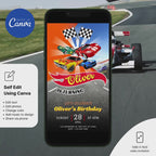 Hot Wheels Birthday Invitation Template
