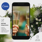 Country style rehearsal dinner rustic wedding invitation template