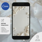 Luxury Pearl Dreams Bridal Shower Invitation design