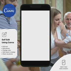 Boy baptism invitation with blue cross and elegant typography