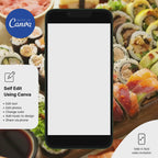Sushi Birthday Party Invitation Template