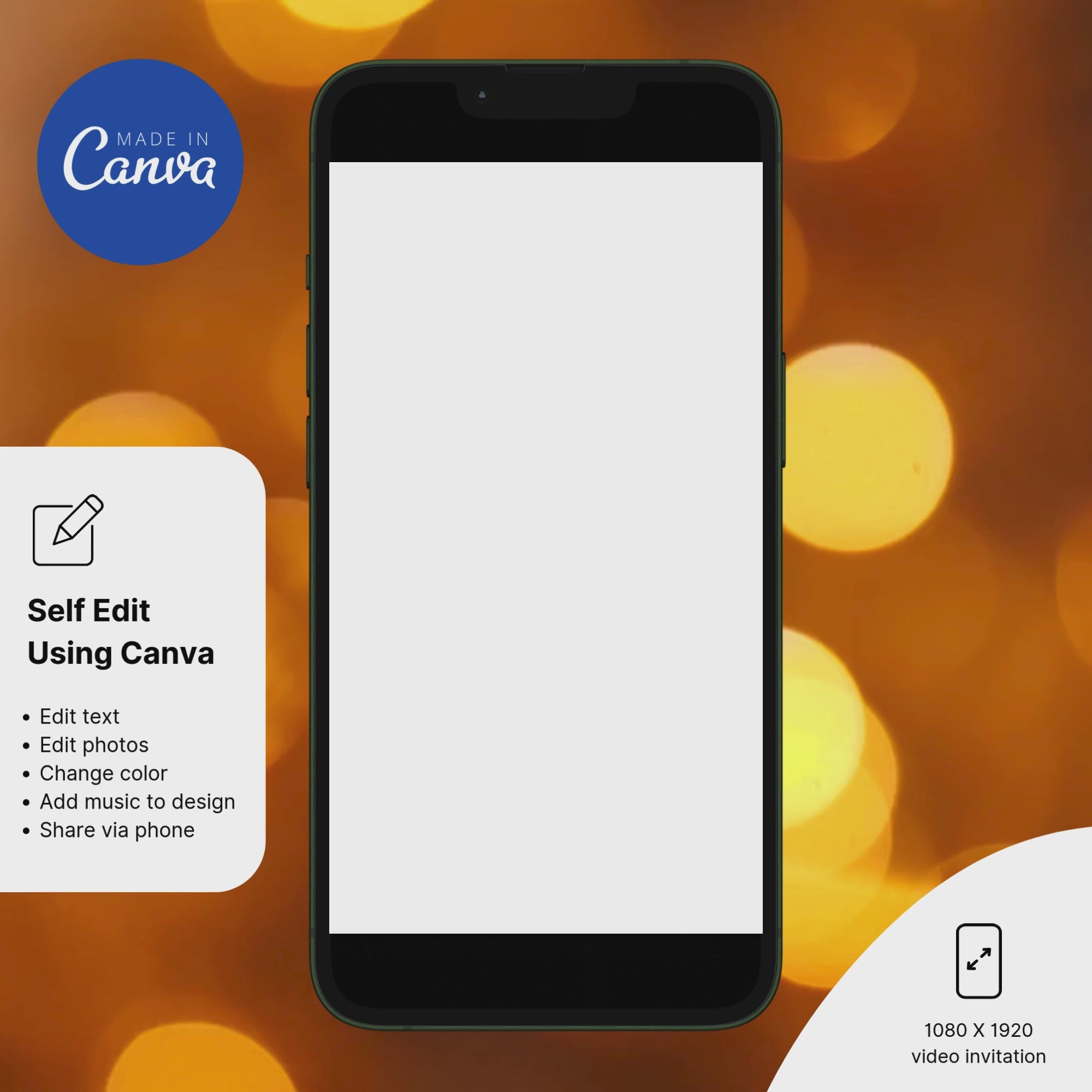 Bhogi Pallu invitation with traditional South Indian festive design