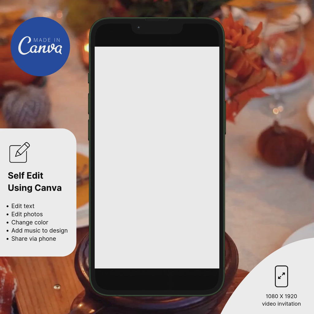 Thanksgiving Dinner Invitation Template
